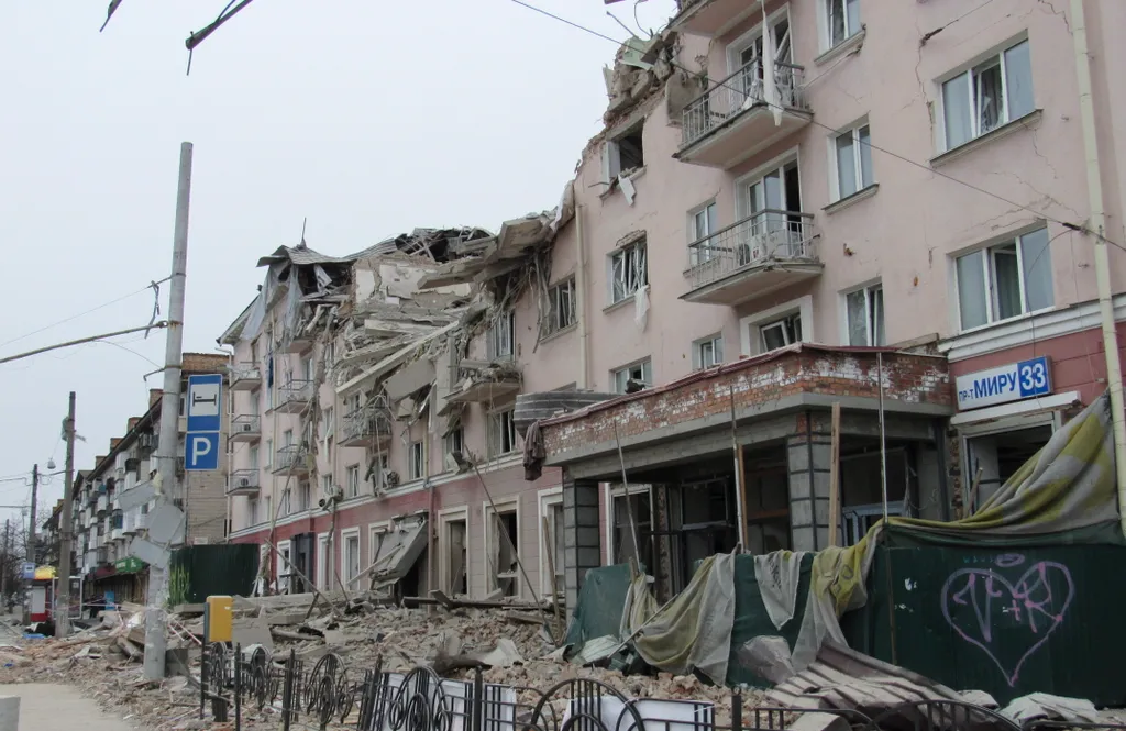 Ukrán válság 2022, orosz, ukrán, háború, Ukrajna, rom, romok, pusztítás 