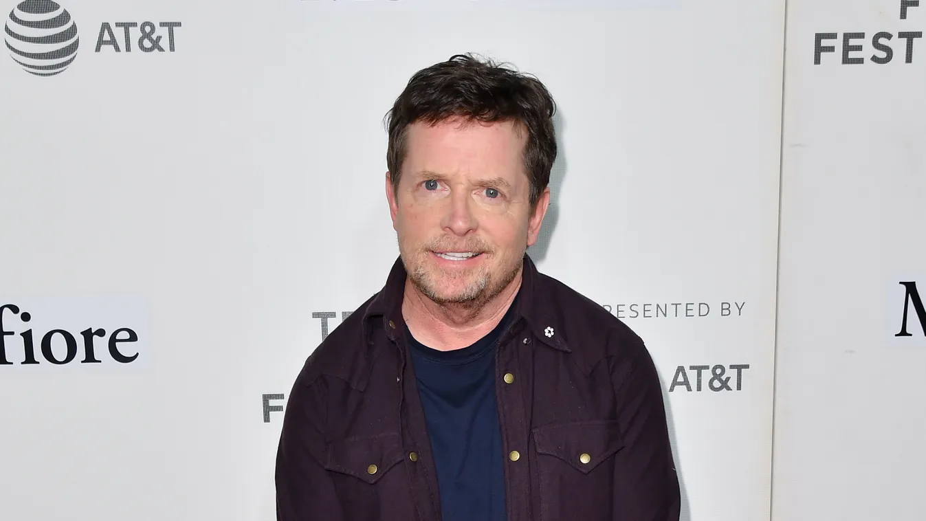 Tribeca Talks - Storytellers: Michael J. Fox and Denis Leary red carpet; celebrity; Michael J. Fox Vertical FULL LENGTH 