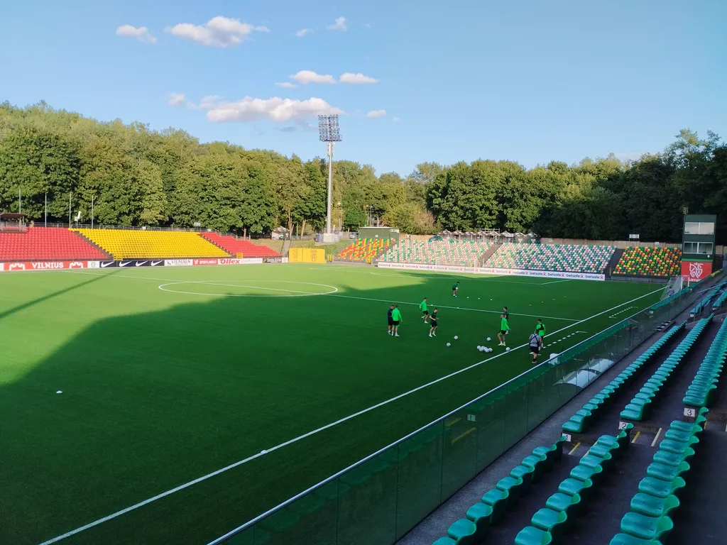 Ferencváros, edzés, Vilnius, LFF Stadion 