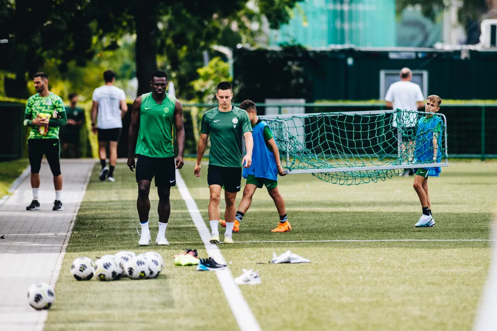 FTC, Fradi, Ferencváros, edzés, Hamrun elleni visszavágó előtt, Ferencváros - Hamrun Spartans, Európa Konferencia-liga, 2023.08.16. 