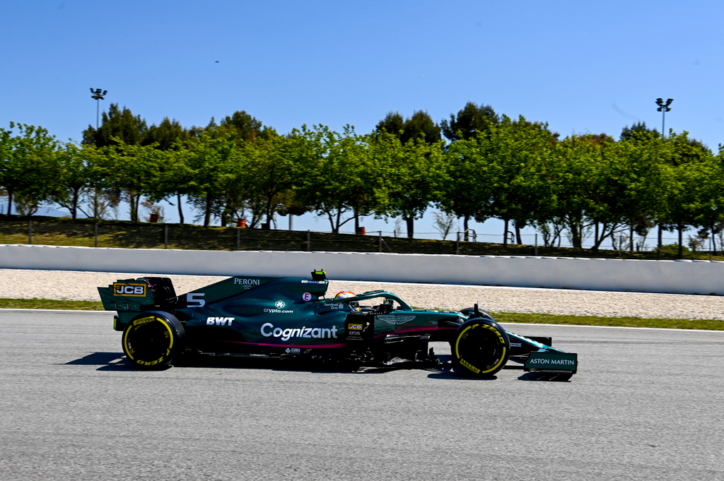 Forma-1, Sebastian Vettel, Aston Martin, Spanyol Nagydíj 2021, szombat 