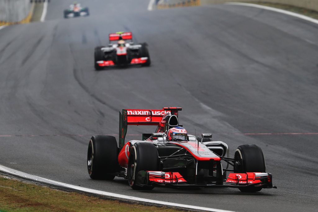 Forma-1, Jenson Button, Lewis Hamilton, McLaren-Mercedes, Brazil Nagydíj 2012 