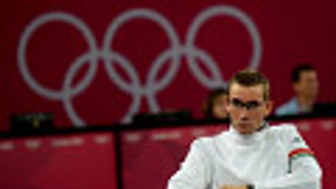 olimpia, london 2012, 
Marosi Ádám a 2012-es londoni nyári olimpia férfi öttusa vívás számának döntőjében a Copper Box csarnokban