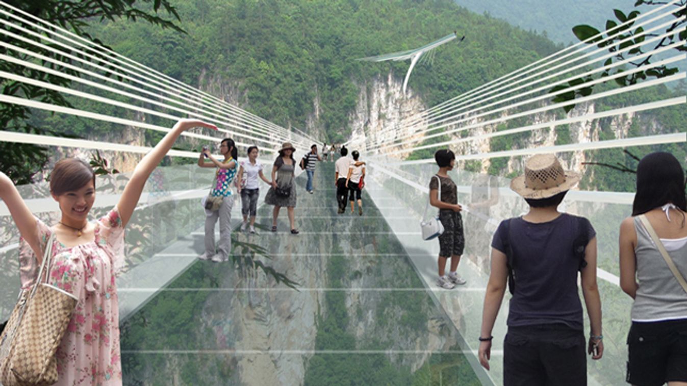 Csangcsiacsie-kanyon Kína híd 