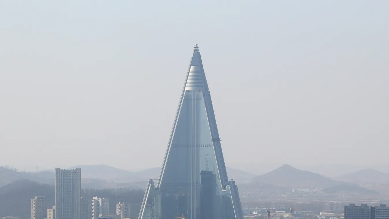 Ryugyong, Hotel, szálloda, 
Pyongyang, Észak-Korea, 
