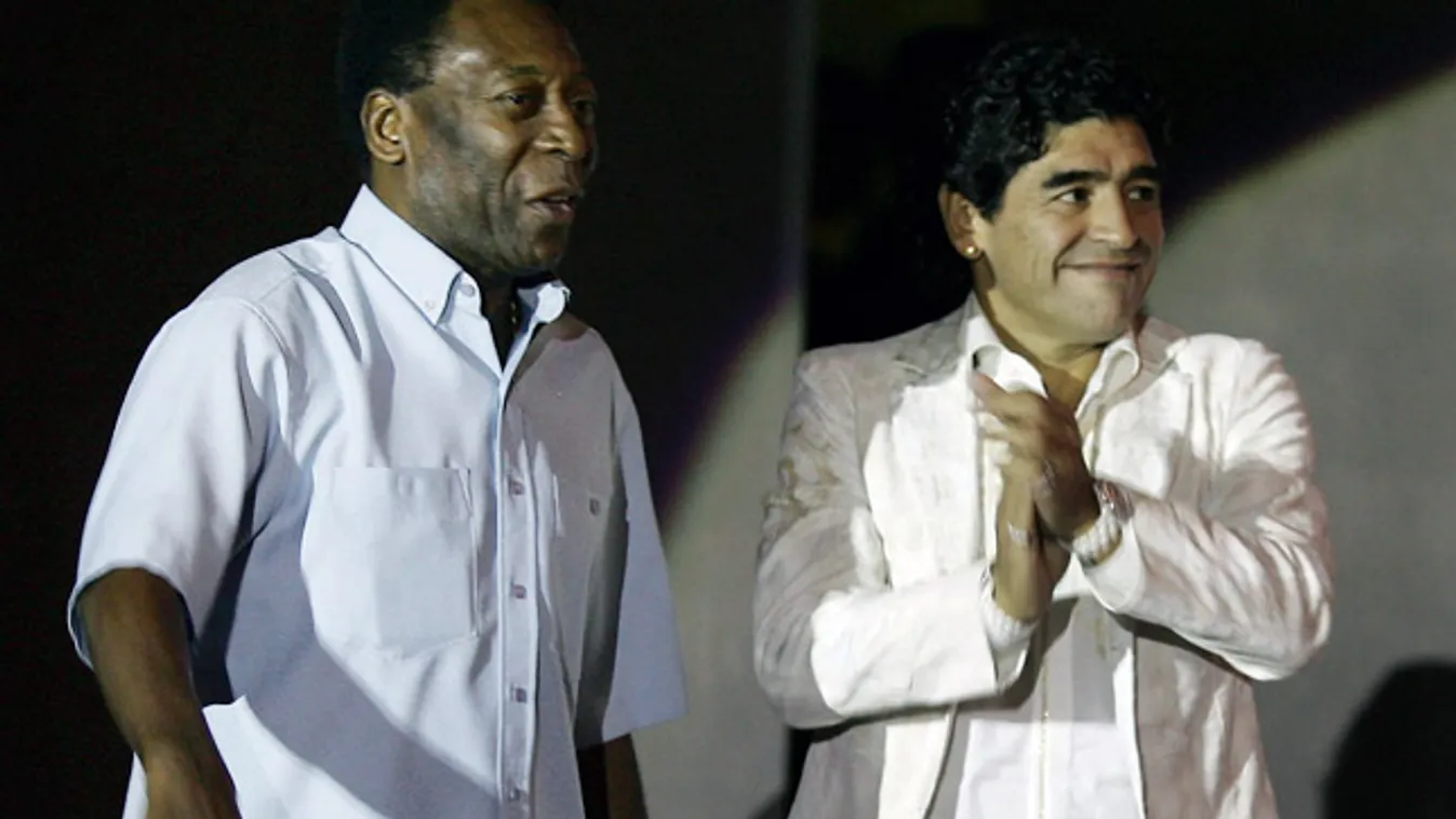 Maradona, Pelé, labdarúgás, foci 