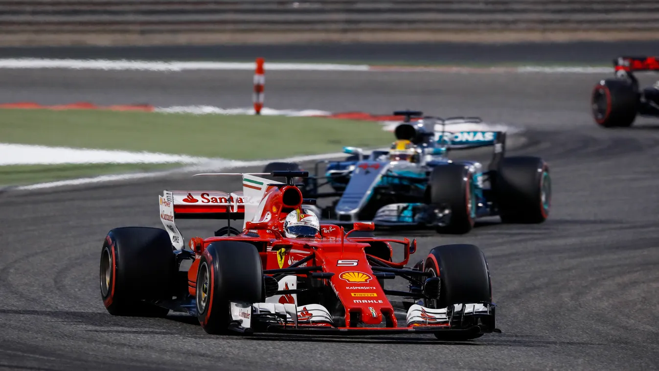 Forma-1, Sebastian Vettel, Scuderia Ferrari, Lewis Hamilton, Mercedes-AMG Petronas, Bahreini Nagydíj 