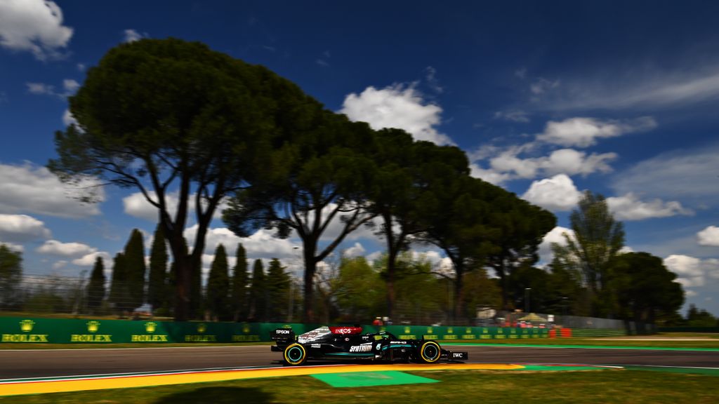 Forma-1, Lewis Hamilton, Mercedes, Emilia Romagna Nagydíj 2021, péntek 