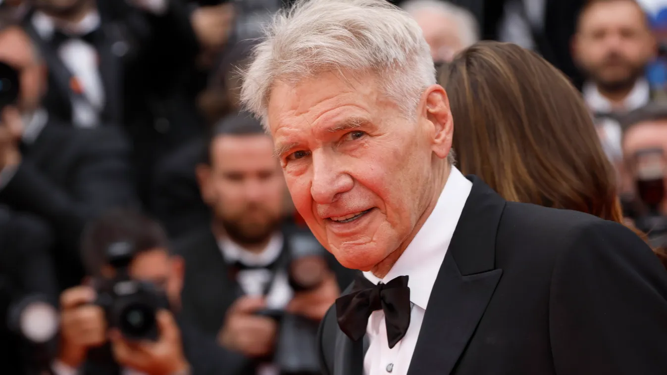 FORD, Harrison Cannes, 2023. május 18.
Harrison Ford amerikai színész az Indiana Jones és a sors tárcsája (Indiana Jones and the Dial of Destiny) című filmje bemutatójára érkezik a 76. Cannes-i Nemzetközi Filmfesztiválon 2023. május 18-án.
MTI/AP/Invision