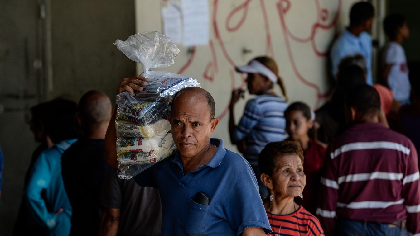 Venezuela gazdaság gazdasági csőd Caracas élelmiszer 