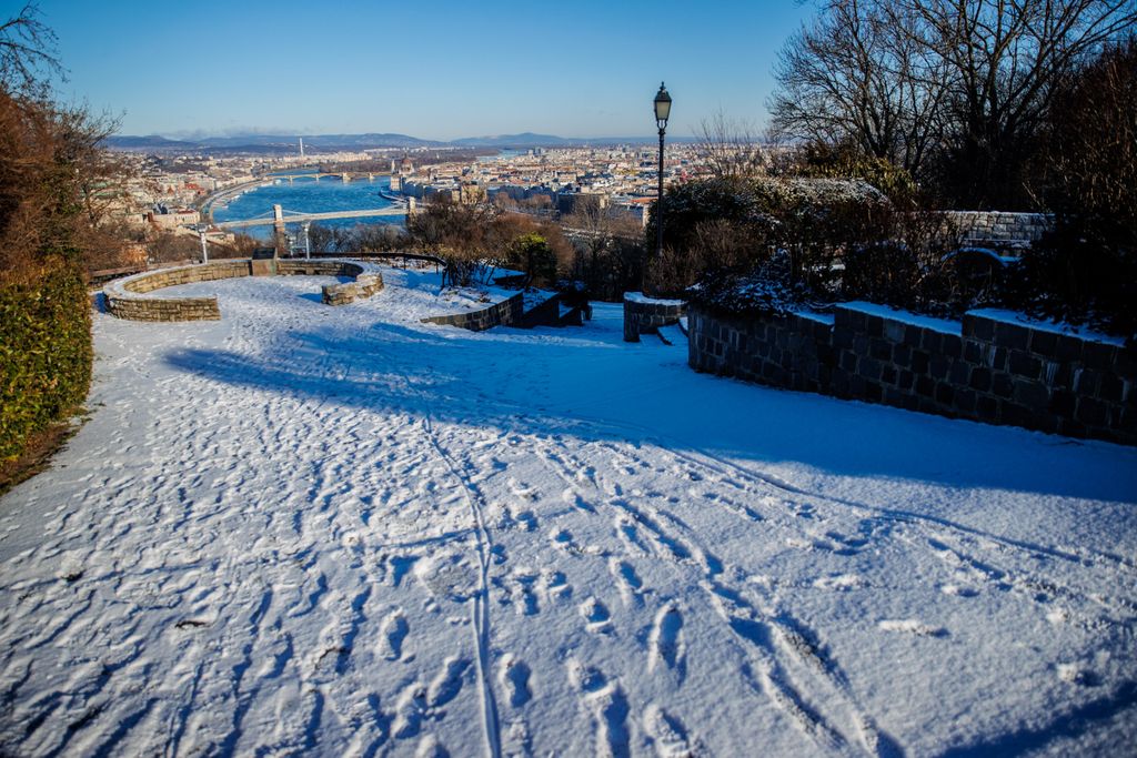 2022.01.22. Hó havazás időjárás tél Budapest 
