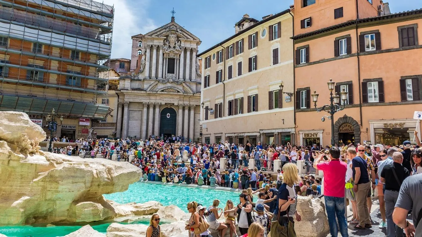 róma, tömeg, turizmus 