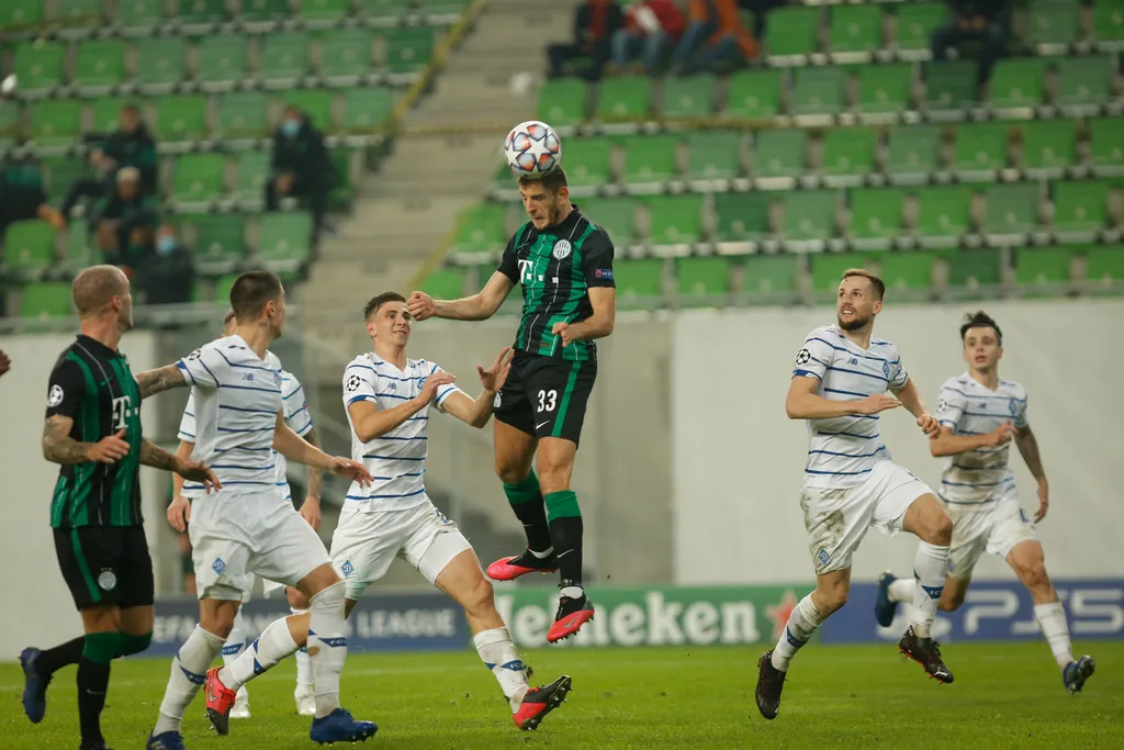 FTC - Dinamo Kijev, UEFA BL futball mérkőzés, 2020.10.28. 