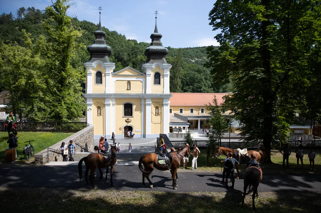 lovas, zarándoklat, zarándok, Szentkút, istentisztelet, Mátraverebély, ló, Szentkúton, kegyhely 