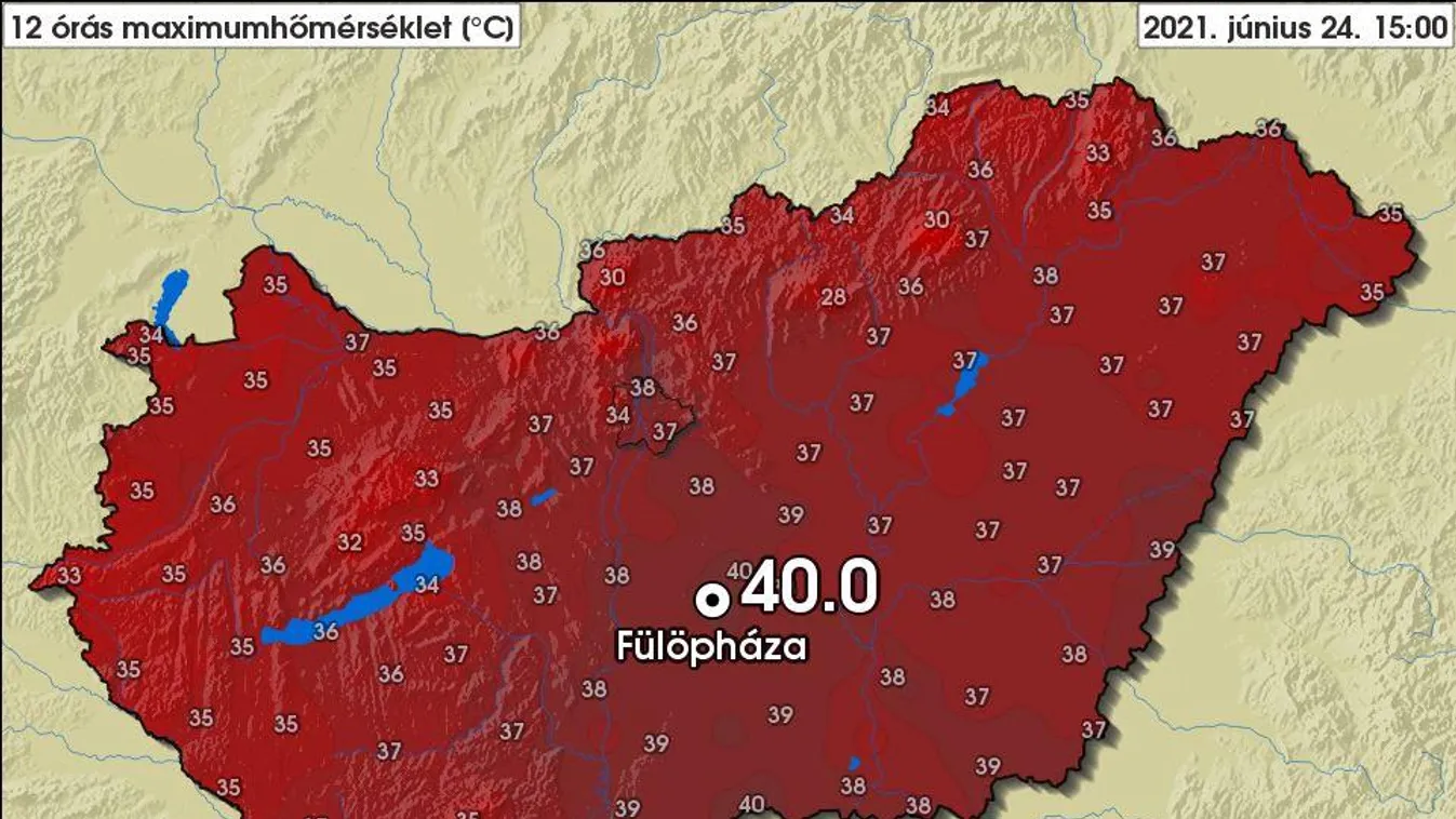 Országos Meteorológiai Szolgálat, Fülöpháza 40 fok 