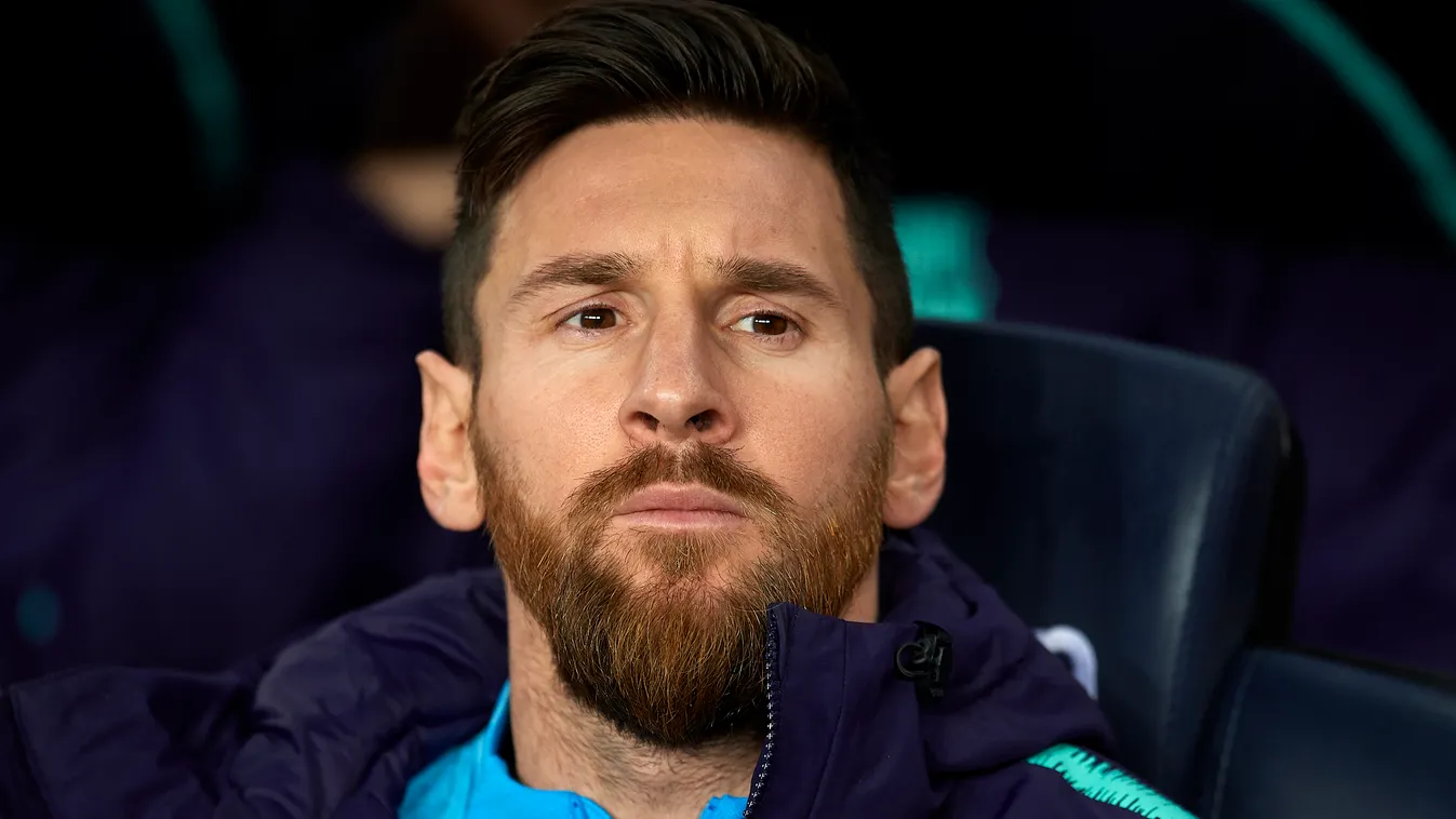 FC Barcelona v Real Madrid - Copa del Rey Semi Final FC Barcelona Real Madrid Copa del Rey King's cup Sapnish Cup soccer FOOTBALL Spain Lionel Messi Face Facial hair Hair BEARD Head Chin Cheek Forehead MOUSTACHE Human person MAN indoor Lionel Messi of Bar