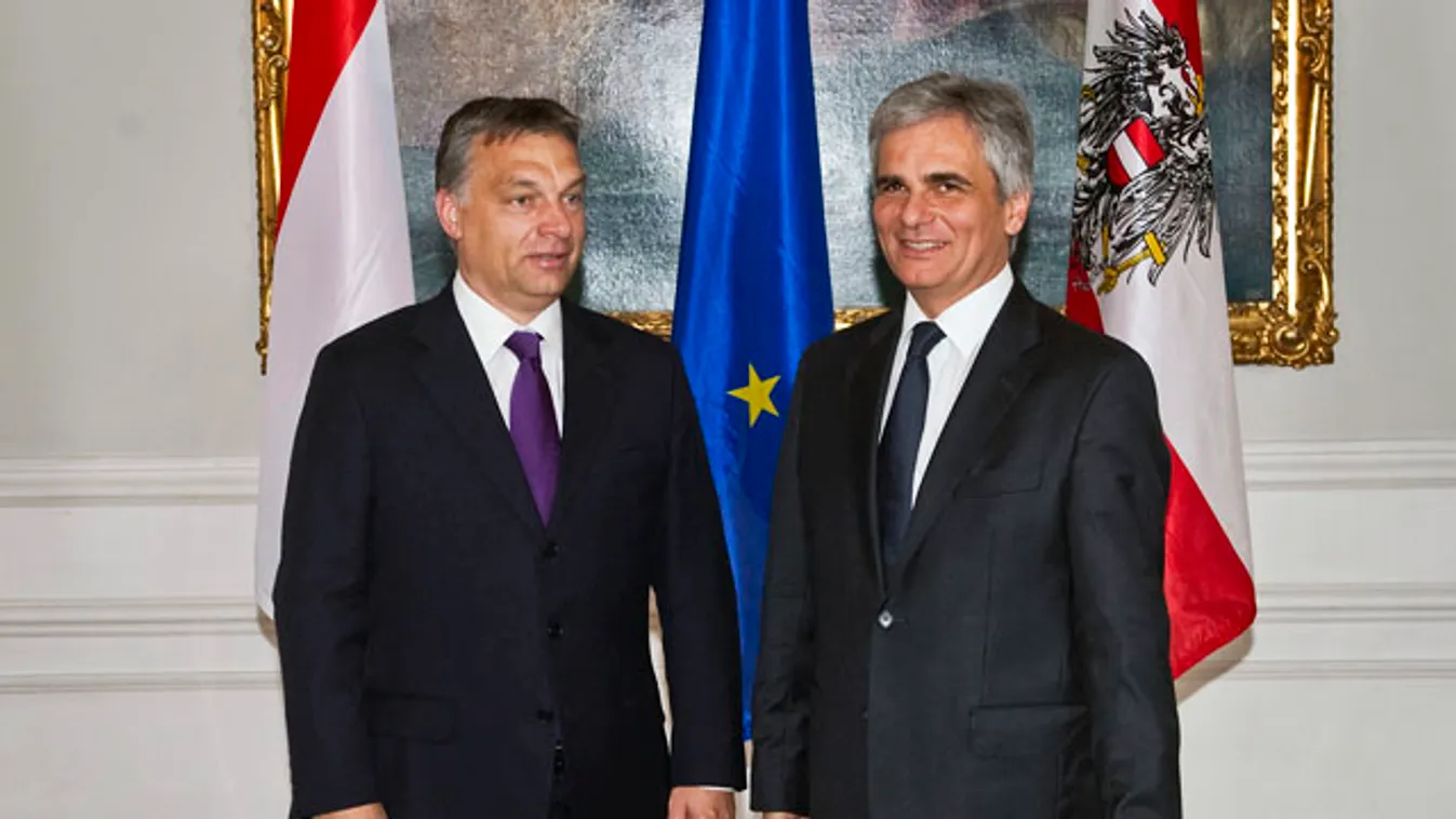 Orbán Viktor és Werner Faymann osztrák kancellár Bécsben 