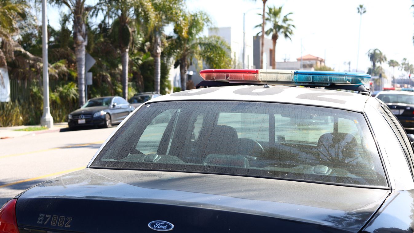 First Responder Car Police Interceptor Ford LAPD Police Cruiser Beach Patrol Safety First Responder Horizontal 