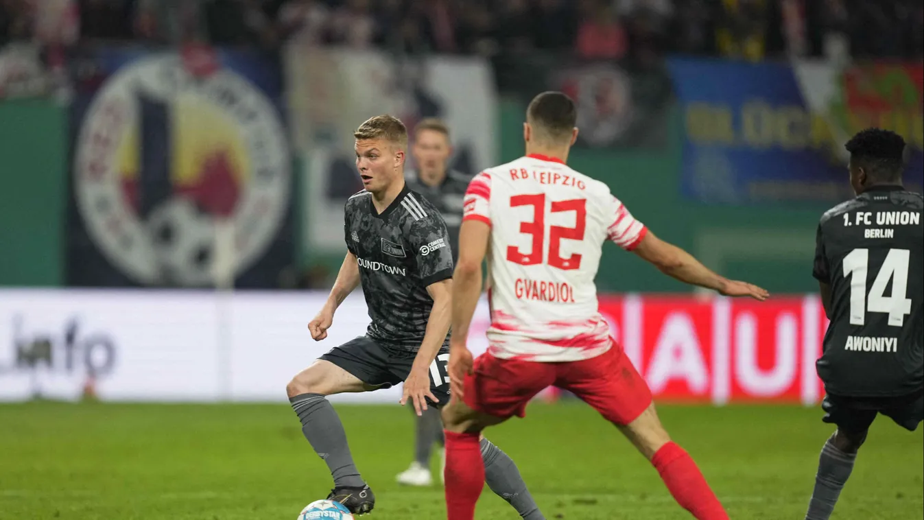 RB Leipzig v 1. FC Union Berlin - DFB Cup: Semi Final NurPhoto General news Soccer Soccer Match April 20 2022 20th April 2022 RB Leipzig FC Union Berlin Horizontal SPORT 