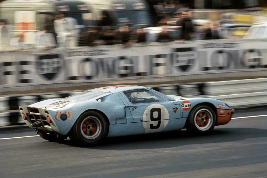 Pedro Rodriguez, Lucien Bianchi, 24 Hours Of Le Mans, autó, film, 1968 Ford GT40 Gulf, ford, retro, oldtimer 