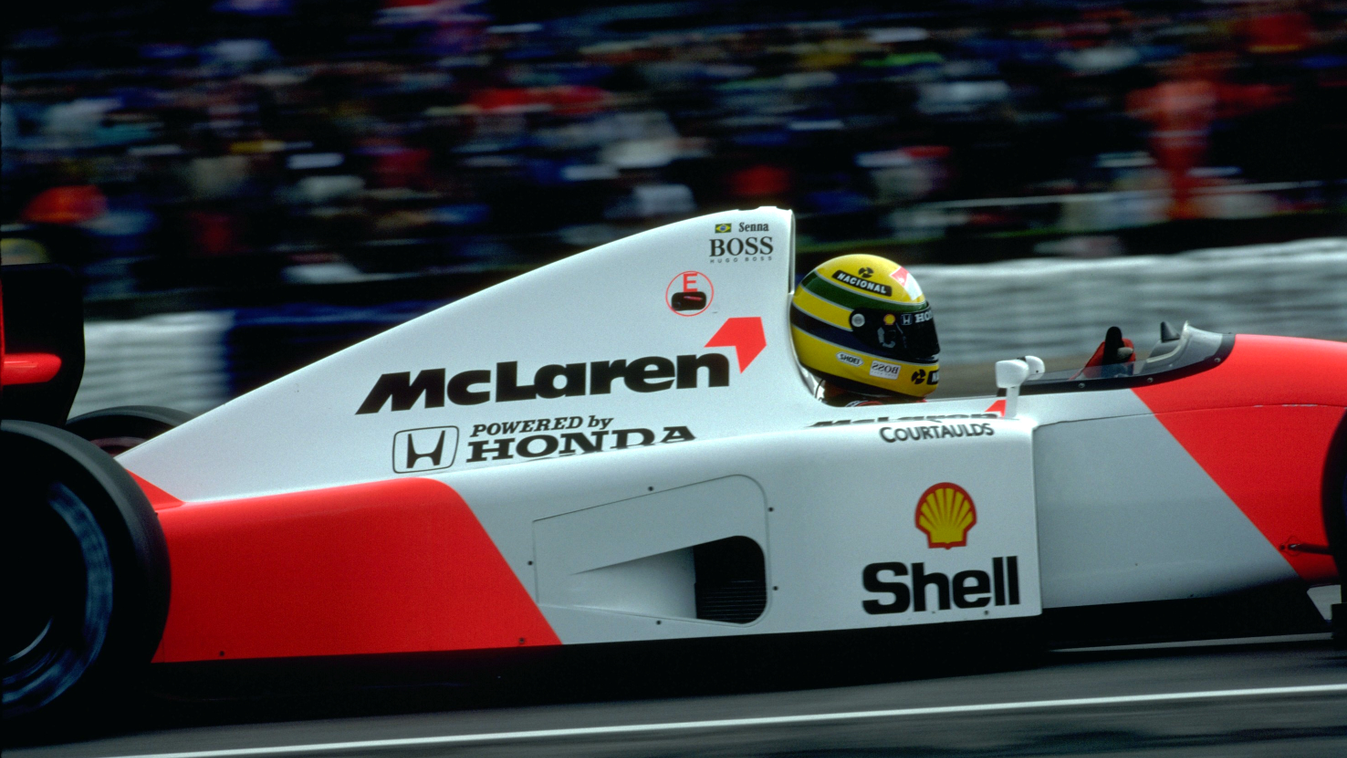Forma-1, Ayrton Senna, McLaren-Honda, Brit Nagydíj 1992 