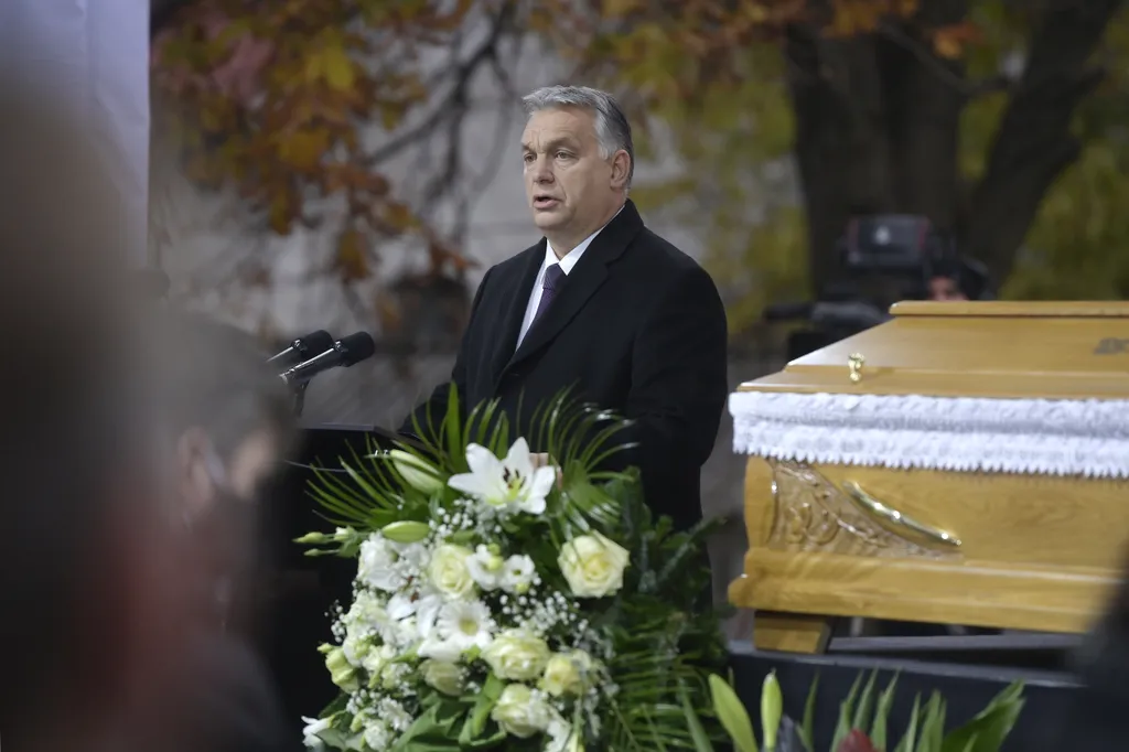 Szőcs Géza temetése  ORBÁN Viktor; SZŐCS Géza 