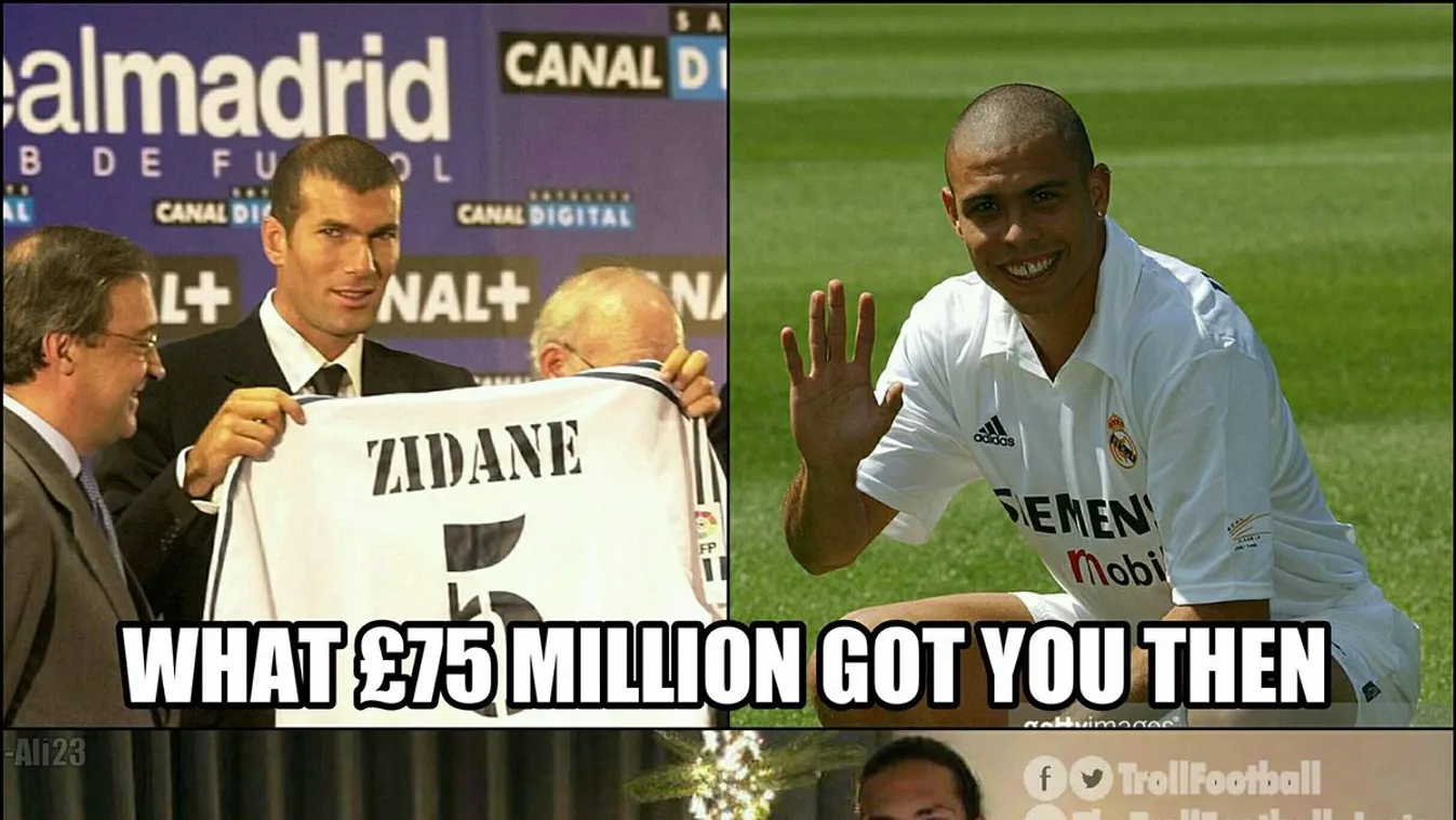Zidane, Ronaldo, van Dijk 