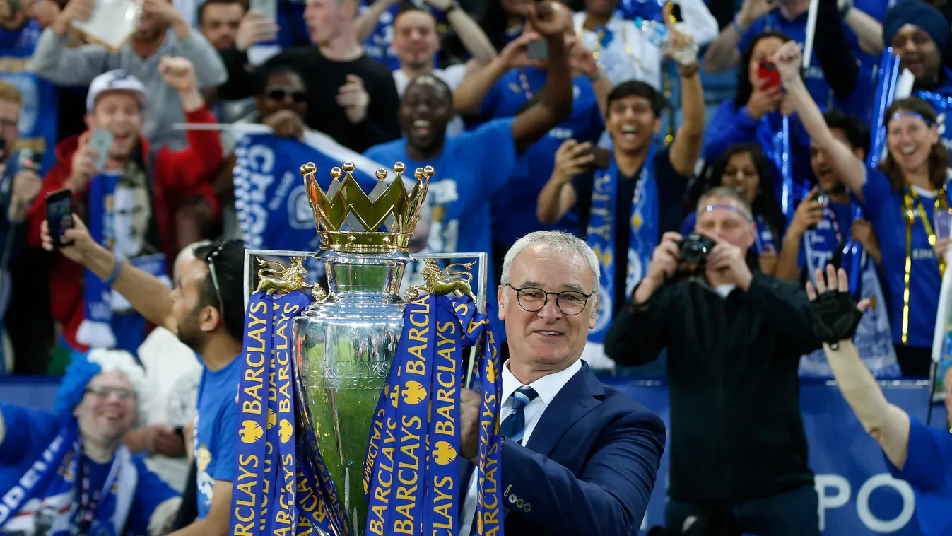 Ranieri angol bajnoki címet nyert a Leicester Cityvel a 2015/16-os szezonban 