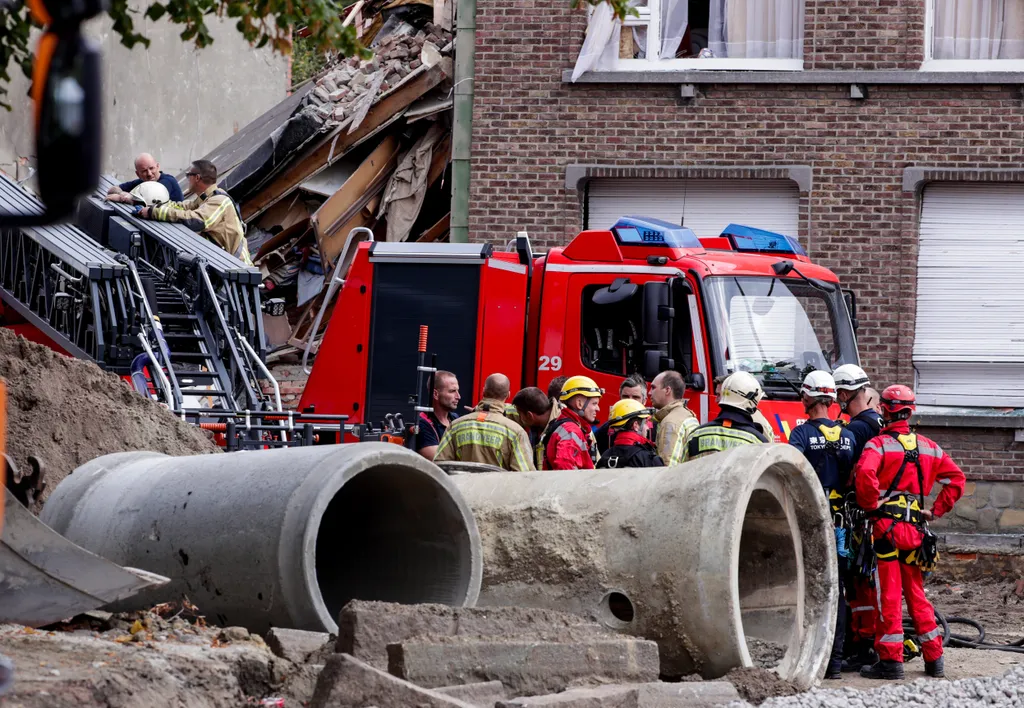 Robbanás Antwerpenben , lakóházak dőltek össze, 2019.09.03. 