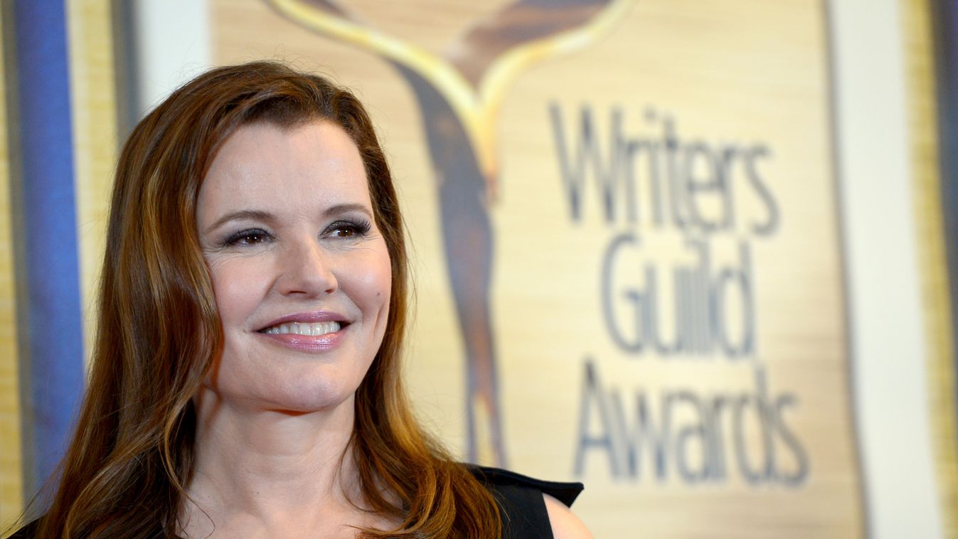 2016 Writers Guild Awards L.A. Ceremony - Press Room GettyImageRank2 People HORIZONTAL SMILING USA California City Of Los Angeles One Person Press Room PORTRAIT Photography Geena Davis Arts Culture and Entertainment Celebrities Hyatt Regency Century Plaza