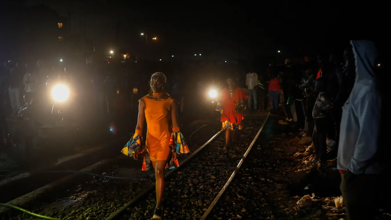 Kibera Fashion Week, divat, Kenya, bemutató, ruhák 