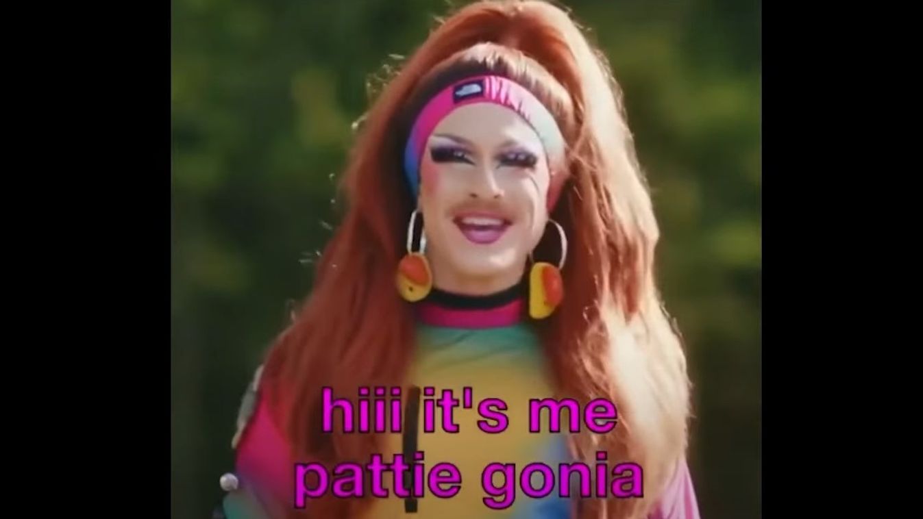 pride túrafelszerelés drag queen reklám 