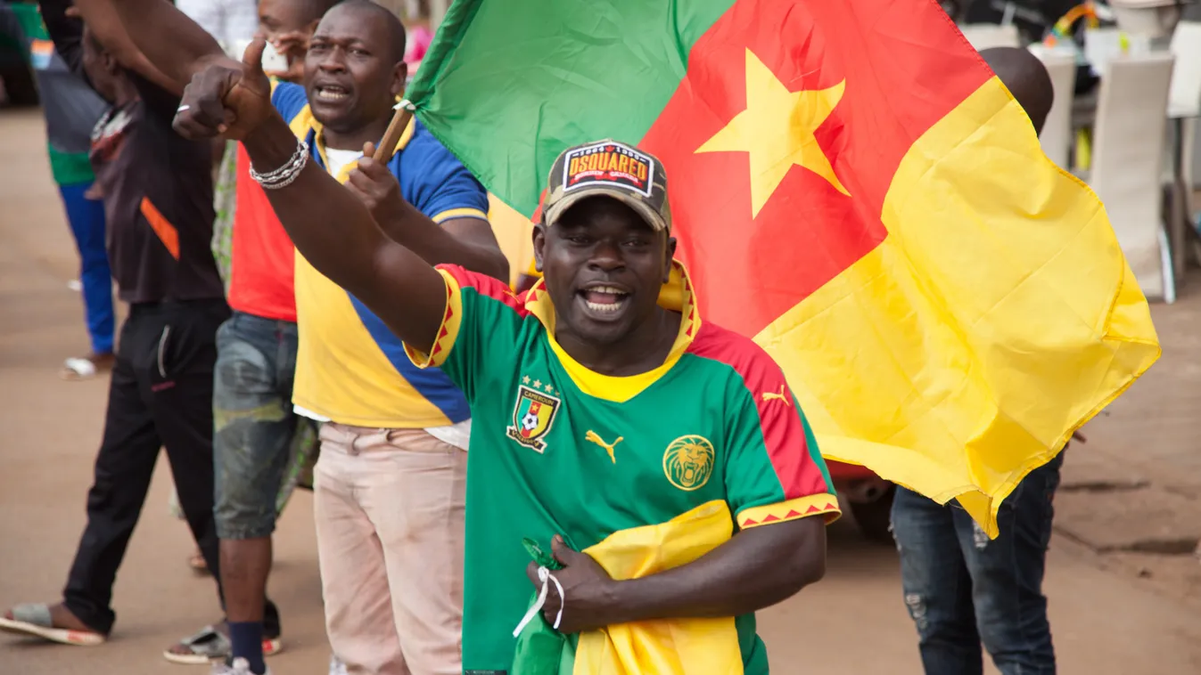 Cameroon National Team returns to their home country FOOTBALL Cameroon 2017 CEREMONY Soccer celebrate February COMMEMORATION African Cup of Nations Yaounde welcoming ceremony public greet Cameroon National Team 