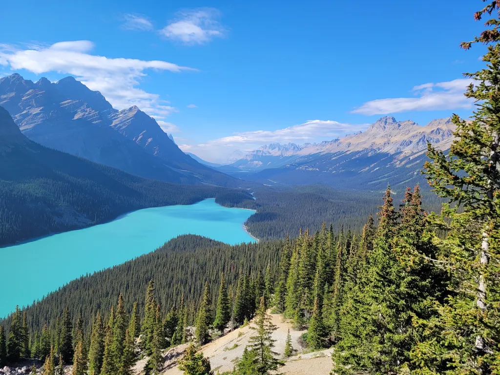 Kanada, Moraine gleccsertó, tó, 