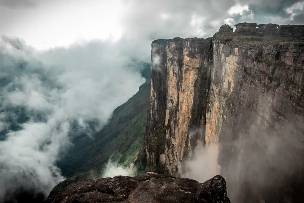 Roraima-hegy, Roraima, hegy, táblahegy, Brazília, Venezuela, Guyana, természet 
