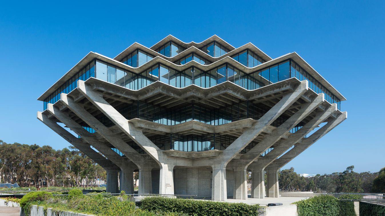 brutalista építészet a világ körül galéria, Geisel Library 