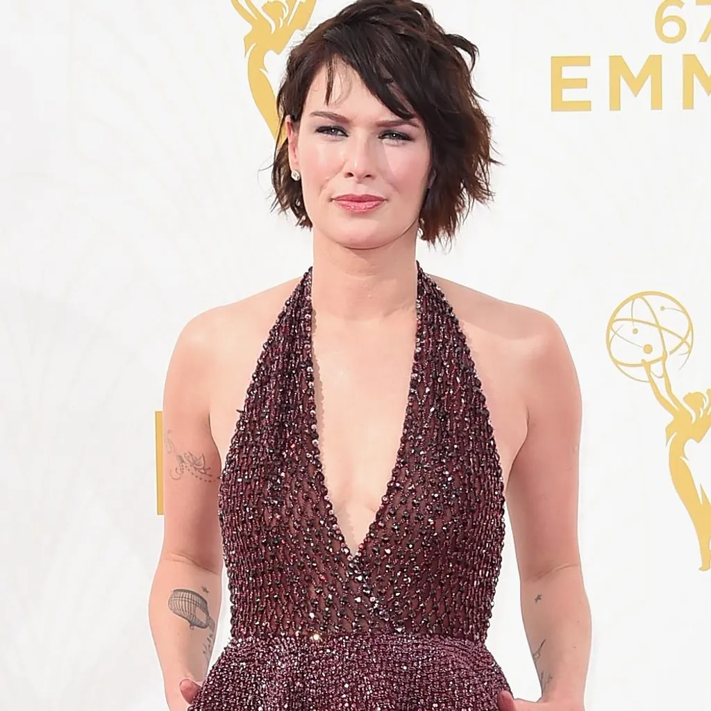 67th Annual Primetime Emmy Awards - Arrivals GettyImageRank2 People VERTICAL THREE QUARTER LENGTH SMILING USA California City Of Los Angeles One Person Nominee Television Show Photography Arts Culture and Entertainment Attending Celebrities 2015 Lena Head