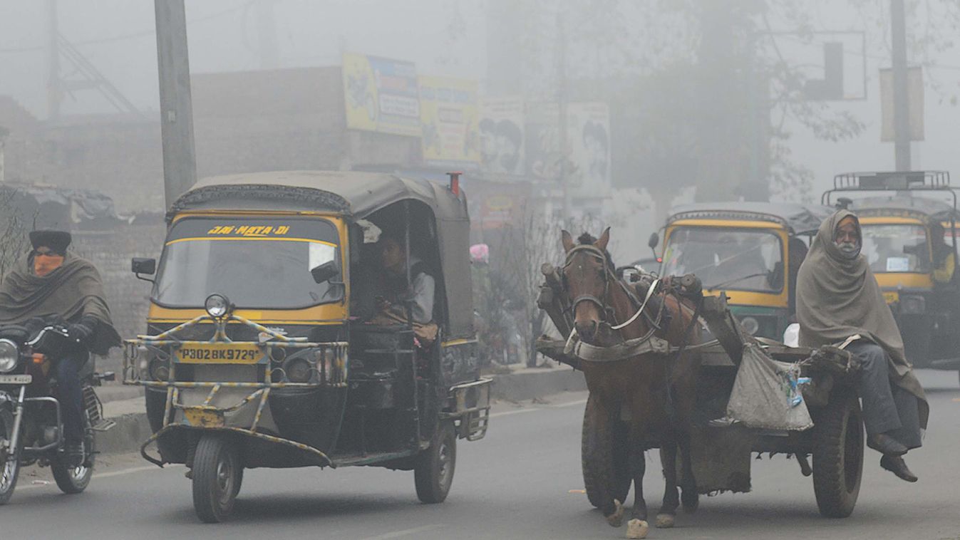 légszennyezés, India 