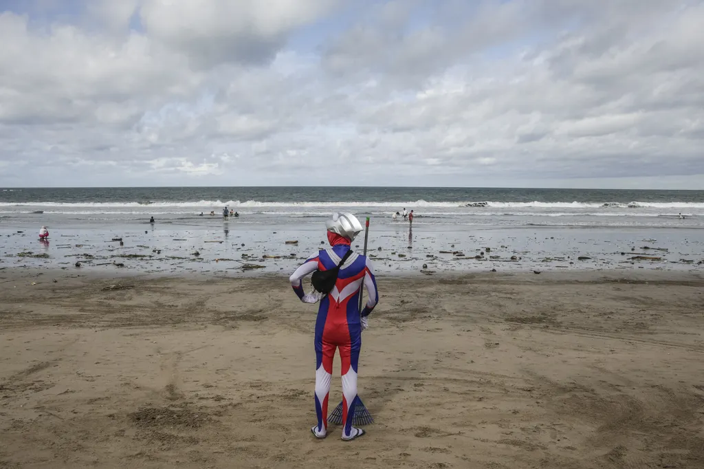 Bali strand szemét Kuta Beach 