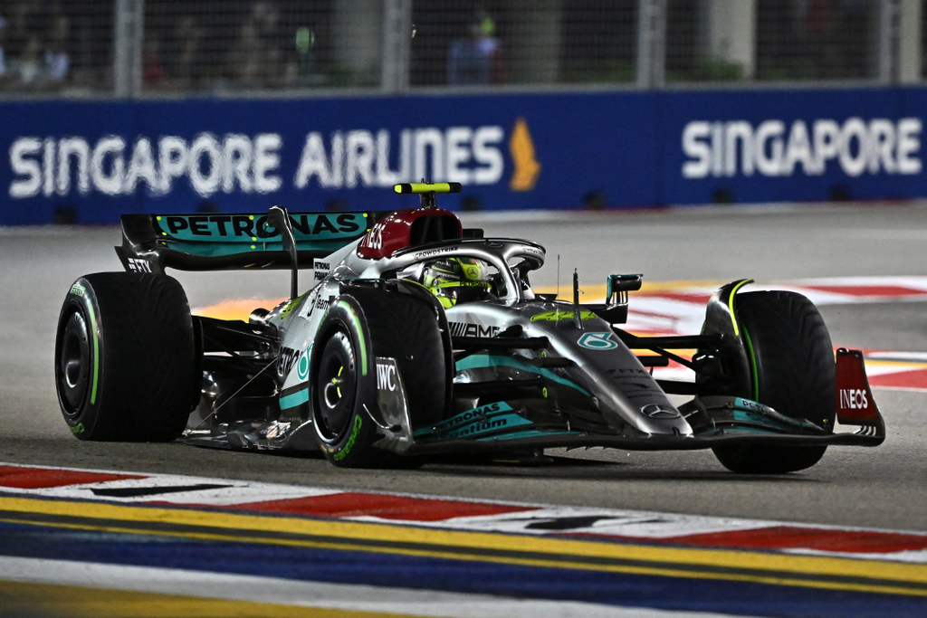 Forma-1, Lewis Hamilton, Mercedes, Szingapúri Nagydíj 2022, szombat 