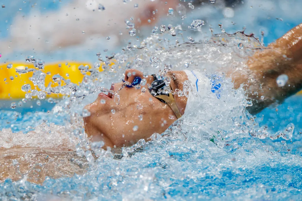 FINA vizes VB 2022, FINA, vizes VB, 2022.06.22, 19. FINA Világbajnokság, férfi, 200 m, hát, elődöntő, Telegdy Ádám 