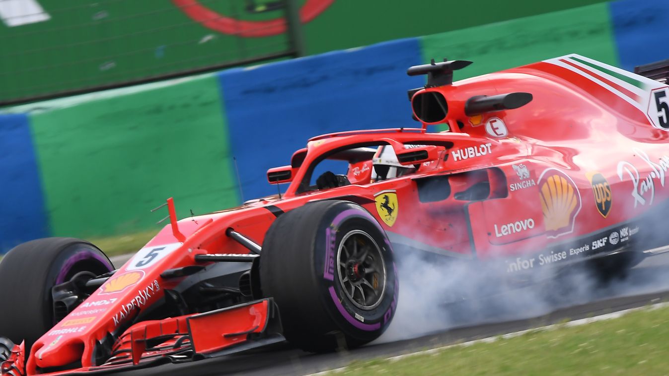 A Forma-1-es Magyar Nagydíj pénteki napja, Sebastian Vettel, Scuderia Ferrari 