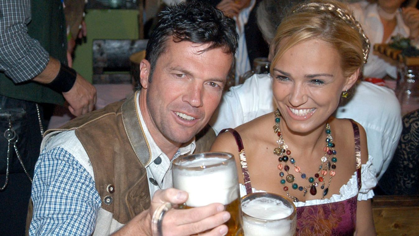 Lothar Matthäus német hajdani labdarúgó és felesége az Oktoberfesten, 2007