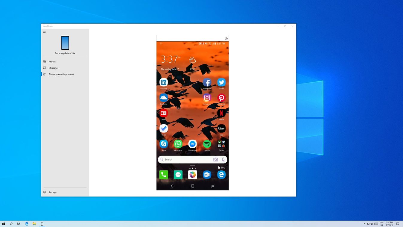 windows 10 android kijelzőtükrözés your phone csatolt telefon 