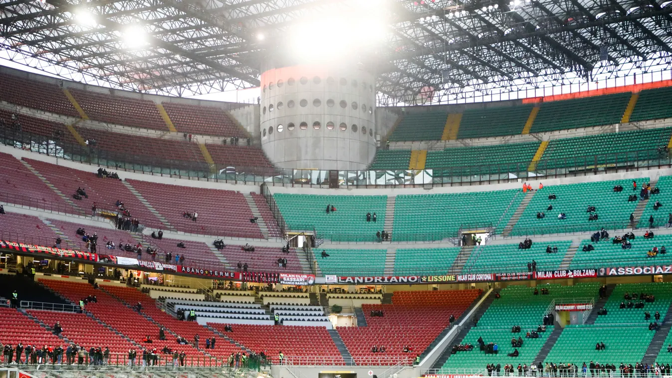 AC Milan v AS Roma - Serie A milan roma milan ac milan as roma coronavirus emergency covid covid-19 stadio meazza san siro stadium serie a campionato calcio serie a tim Horizontal GYPSY 