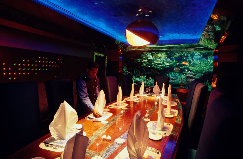 víz alatti éttermek 