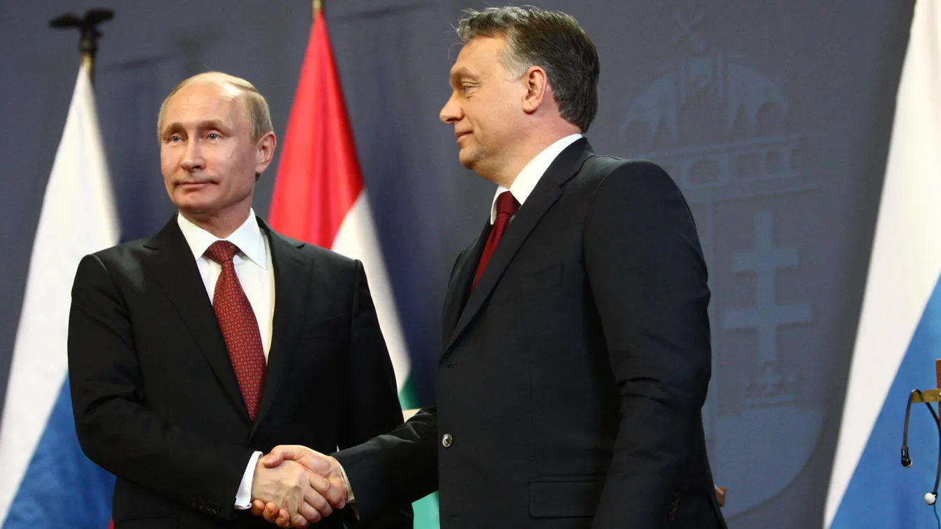 Putyin, Orbán, Budapest, Parlament 