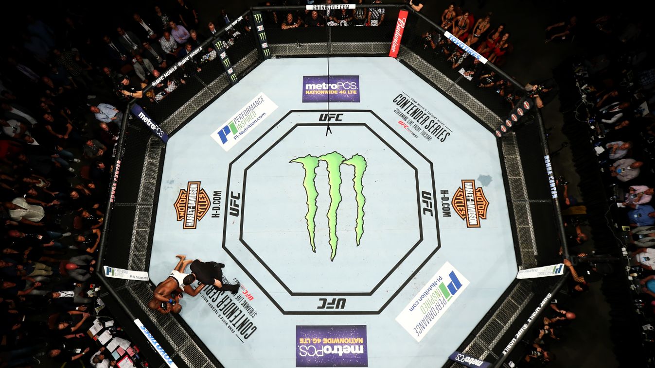 UFC 214: Cormier vs Jones 2 GettyImageRank2 Above Knock People EVENT SPORT HORIZONTAL Combat Sport USA Pattern California Anaheim - California Large Group Of People Photography MARTIAL ARTS Remote Camera Daniel Cormier Honda Center Ultimate Fighting Champ