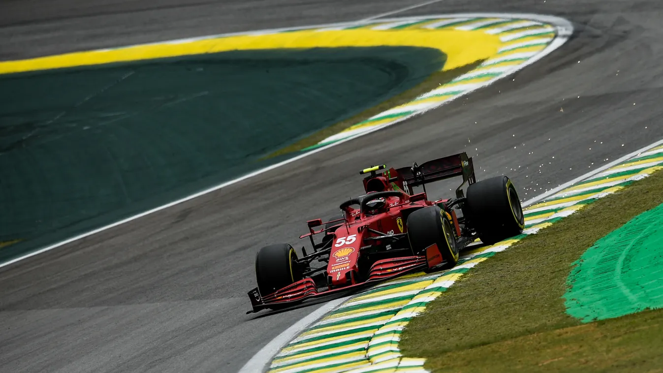 Forma-1, Carlos Sainz, Ferrari, Sao Pauló-i Nagydíj 2021, péntek 