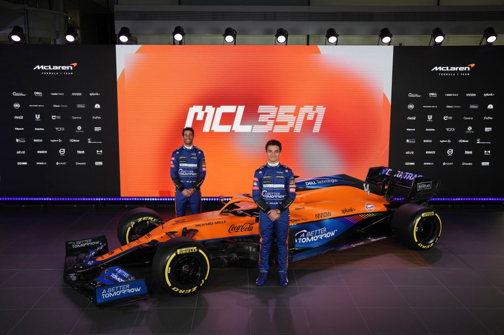 Forma-1, McLaren, bemutató, Lando Norris, Daniel Ricciardo, McLaren MCL35M 